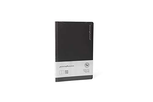 PININFARINA Notizbuch Stone Paper, 14X21, 128 Seiten, BLANKO, BLACK von Pininfarina