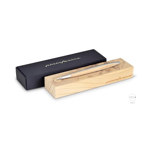 Pininfarina „Cambiano“ | Schreibstift aus Aluminium und Walnuß-Holz mit Ethergraph-Spitze | Geschenkbox von Pininfarina