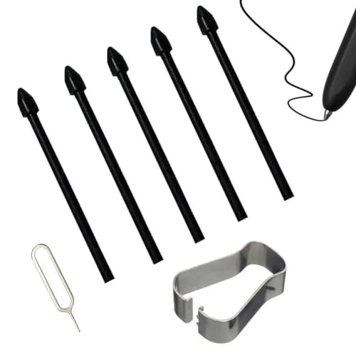 Ersatzspitzen für Samsung Galaxy Tab S8 / S8+ Plus /S8 Ultra / S9 / S9+/ S9 Ultra/ S9 FE Touch Stylus S Pen mit Pinzette, 5 Stück, Schwarz von Piniwwe