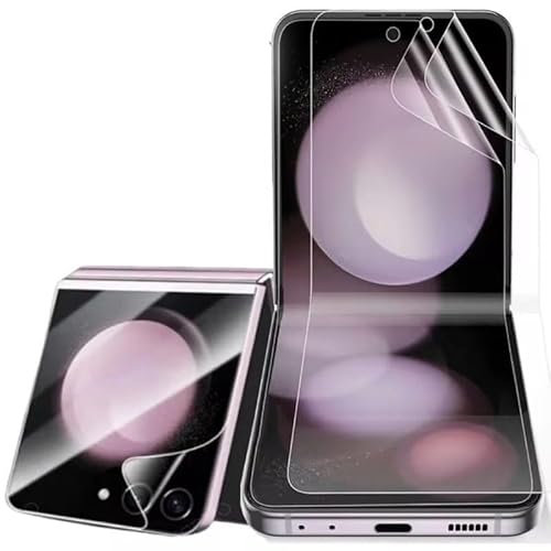 Piniwwe Hydrogel Displayschutzfolie für Samsung Galaxy Z Flip 6 / Flip6, 2 Stück Weich TPU Transparent Schutzfolie, Klar HD [Nicht-Glas] von Piniwwe