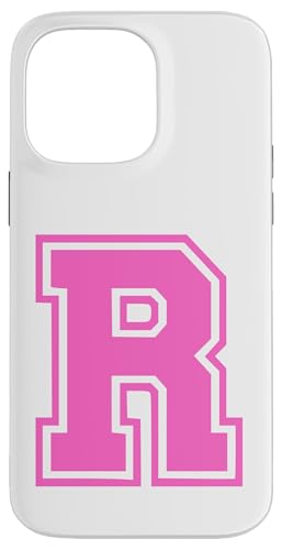 R Monogram Initial in Pink für Vorname Nachname R Hülle für iPhone 14 Pro Max R Monogram Initial in Pink für Vorname Nachname R Hülle für iPhone 14 Pro Max von Rosa Alphabet Buchstabe für Frauen und Mädchen