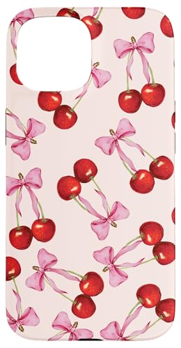 Hülle für iPhone 15 Kirschrosa Schleife Kokette niedlich weich Mädchen ästhetisch Hülle für iPhone 15 Kirschrosa Schleife Kokette niedlich weich Mädchen ästhetisch von Pink Bow Aesthetic Pattern Co.
