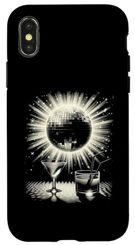 Hülle für iPhone X/XS Schwarz und Weiß Discokugel High Heels Tequila Hülle für iPhone X/XS Schwarz und Weiß Discokugel High Heels Tequila von Pink Cowgirl Disco