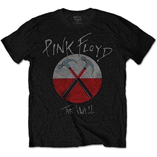 T-Shirt # Xl Unisex Black # the Wall Hammers Logo von Pink Floyd