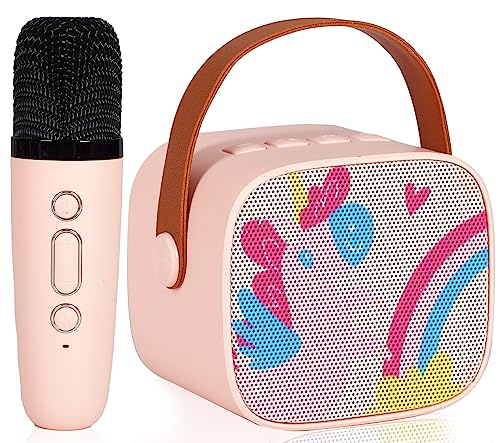 PinkSheep Kinder-Karaoke-Maschine, tragbarer Bluetooth-Lautsprecher mit drahtlosem Mikrofon für Erwachsene, Karaoke-Spielzeug Geburtstag Party Geschenke für Mädchen Jungen im Alter von 4-12 PinkSheep Kinder-Karaoke-Maschine, tragbarer Bluetooth-Lautsprecher mit drahtlosem Mikrofon für Erwachsene, Karaoke-Spielzeug Geburtstag Party Geschenke für Mädchen Jungen im Alter von 4-12 von PinkSheep