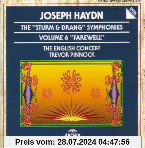 Haydn: Symphonies Sturm & Drang, Farewell Vol 6 von Pinnock