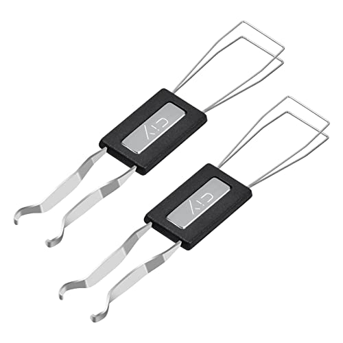 Pinsheng 2 Stück Keycaps Puller Tastaturen Abzieher Tastenkappen Abzieher Edelstahlschlüssel Tastaturabzieher Keyboard Puller Keycap Removal Tool Entferner für Tastenkappen Tastatur Entferner von Pinsheng