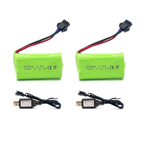 Pinsinholy 7,4 V 500 mAh SM-3P Stecker 2S Li-Ion Akku für RC Auto Fernbedienung LKW RC Boot RC Bauwagen und andere Pinsinholy 7,4 V 500 mAh SM-3P Stecker 2S Li-Ion Akku für RC Auto Fernbedienung LKW RC Boot RC Bauwagen und andere von Pinsinholy