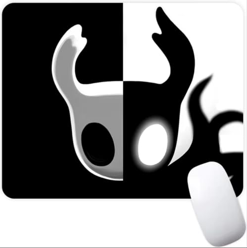 Hollow Knight Metroidvania Mauspad für Videospiele, rutschfest, Gaming-Computer-Mauspad, Gaming-Desktop-Laptop-Mauspad mit genähtem Rand, 18 x 22 cm von Pinstant
