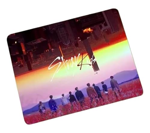 Stray Kids Südkorea Koreanische Musik Boy Pop Band Anti-Rutsch-Mauspad Gaming Computer Gaming Desktop Laptop Mauspad 18 x 22 cm von Pinstant