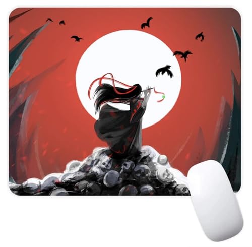 The Untamed Mo Dao Zu Shi Danmei Novel TV Show Anti-Rutsch-Mauspad Gaming Computer Mauspad Gaming Desktop Laptop Mauspad mit genähtem Rand 18 x 22 cm von Pinstant
