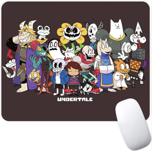 Pinstant Undertale Sans Indie Videospiel, rutschfestes Mauspad, Gaming-Computer-Mauspad, Gaming-Desktop-Laptop-Mauspad mit genähtem Rand, 18 x 22 cm von Pinstant