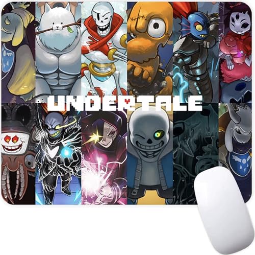 Undertale Sans Indie Videospiel, rutschfestes Mauspad, Gaming-Computer-Mauspad, Gaming-Desktop-Laptop-Mauspad mit genähtem Rand, 18 x 22 cm Undertale Sans Indie Videospiel, rutschfestes Mauspad, Gaming-Computer-Mauspad, Gaming-Desktop-Laptop-Mauspad mit genähtem Rand, 18 x 22 cm von Pinstant