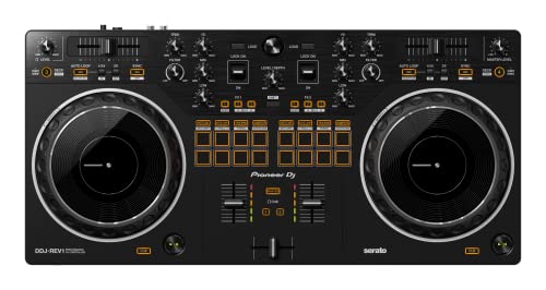 Pioneer DJ - DDJ-REV1 2-Kanal-Profi-DJ-Controller im Scratch-Stil für Serato DJ Lite (schwarz) mit USB-Kabel. von Pioneer DJ
