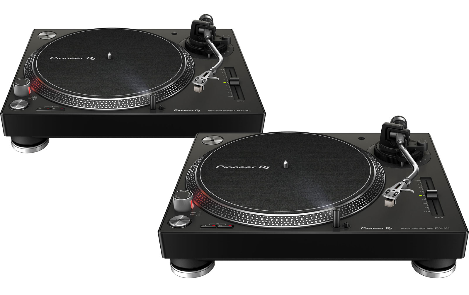 Pioneer PLX-500 K Doppelpack Set schwarz von Pioneer DJ