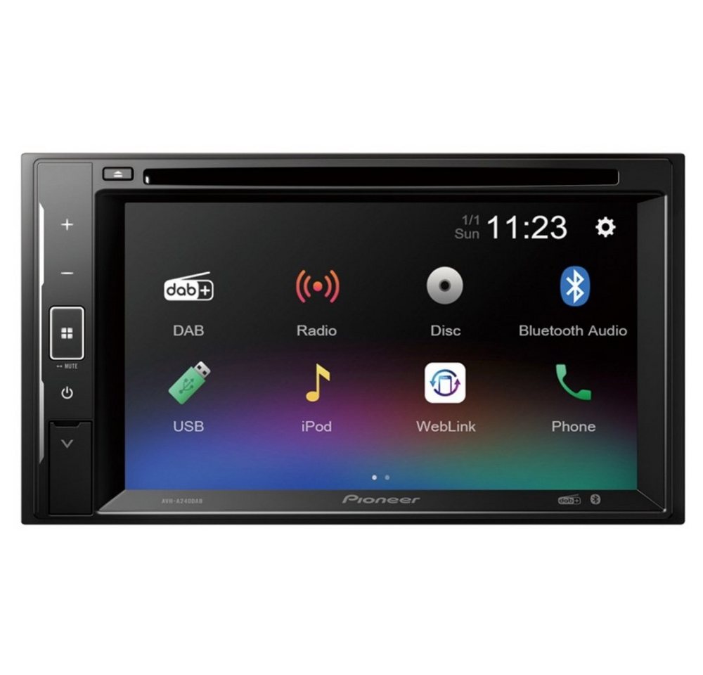 Pioneer AVH-A240DAB - Moniceiver - schwarz Autoradio von Pioneer