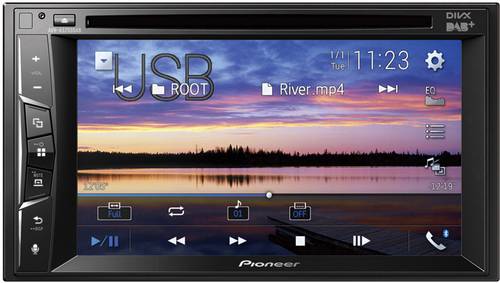 Pioneer AVH-A3200DAB Doppel-DIN Moniceiver DAB+ Tuner, Bluetooth®-Freisprecheinrichtung, Anschluss von Pioneer