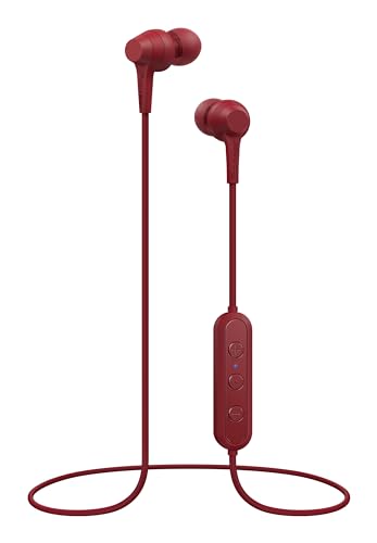 Pioneer C4 In-Ear Wireless Kopfhörer mit Bluetooth (hochwertiger Ohrhörer Klang, 6 Stunden Wiedergabezeit, Freisprechfunktion, Sprachsteuerung, Inline-Fernbedienung, App), Bordeaux Rot von Pioneer
