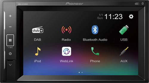 Pioneer DMH-A240DAB Doppel-DIN Moniceiver Anschluss für Lenkradfernbedienung, Anschluss für Rückf von Pioneer