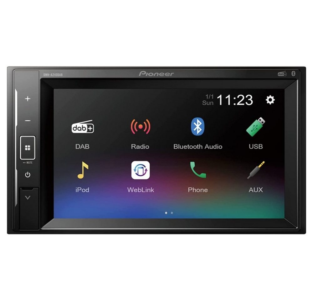 Pioneer DMH-A240DAB - Moniceiver - schwarz Autoradio von Pioneer