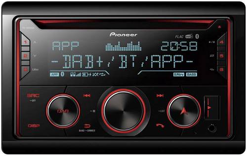 Pioneer FH-S820DAB Doppel-DIN Autoradio DAB+ Tuner, Bluetooth®-Freisprecheinrichtung, AppRadio von Pioneer