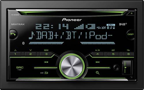 Pioneer FH-X840DAB Doppel-DIN Autoradio Bluetooth®-Freisprecheinrichtung, DAB+ Tuner von Pioneer