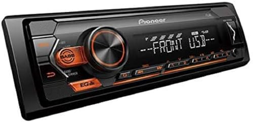 Pioneer MVH-S120UBG, 1DIN Autoradio mit RDS, Beleuchtung bernsteinfarben, halbe Einbautiefe, 4x50Watt, USB, MP3, AUX-Eingang, Android-Unterstützung, 5-Band Equalizer, ARC App von Pioneer