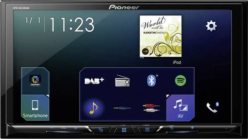 Pioneer SPH-DA230DAB Doppel-DIN Moniceiver AppRadio, DAB+ Tuner, Anschluss für Rückfahrkamera, Blu von Pioneer