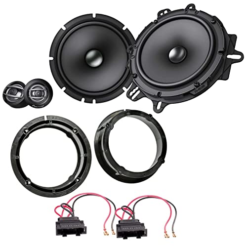 Pioneer TS-VW1-16,5 cm 2-Wege-Lautsprecher mit 350 Watt (RMS: 80 Watt) - für VW Golf IV, V, Passat von Pioneer