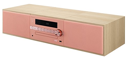 Pioneer X-CM56D HiFi-Micro-System (CD-Player, Lautsprecher, DAB+, UKW Radio, Bluetooth, USB, MP3, 2 x 15 Watt) Kompaktanlage für Küche, Wohnzimmer, Schlafzimmer und Büro, Apricot von Pioneer