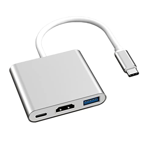 Pipestation USB C Hub (3-in-1) | Laptop-Ladedockstation | Multiport-Adapter mit 4K HDMI & Power Delivery (PD) USB-C und USB-A | Thunderbolt 3 Dock kompatibel mit Steam Deck MacBook Pro von Pipestation