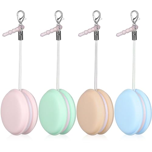 Reinigungstuch für Handy Bildschirme, 4 Stück Macaron Handy Bildschirm Reiniger, mit Tragbarer Schlüsselanhänger Staubschutz, Screen Cleaner Reinigungstücher für Smartphone Brillen Computer (4PCS) von Pipihome