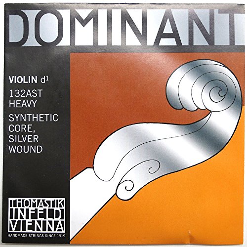 Thomastik Einzelsaite für 4/4 Violine Dominant - D-Saite Kunststoffkern, Silber umsponnen, stark von Pirastro