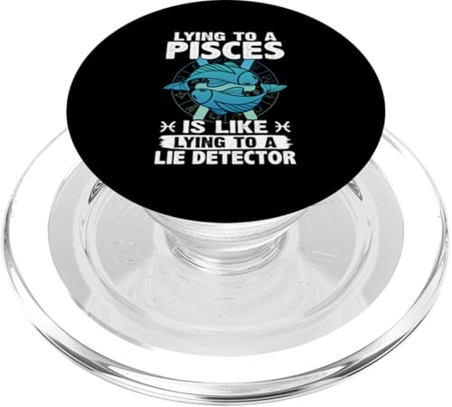Das Liegen auf ein Fisch ist wie ein Liegendetektor PopSockets PopGrip für MagSafe Das Liegen auf ein Fisch ist wie ein Liegendetektor PopSockets PopGrip für MagSafe von Pisces Zodiac Sign Designs For Women