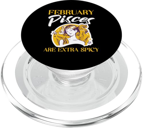 Sternzeichen Fische: Februar Fische sind extra würzig PopSockets PopGrip für MagSafe Sternzeichen Fische: Februar Fische sind extra würzig PopSockets PopGrip für MagSafe von Pisces Zodiac Sign Designs For Women