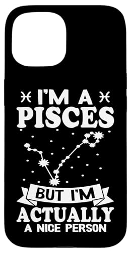 Sternzeichen Fische: Ich bin ein Fisch, aber ich bin eigentlich eine nette Person Hülle für iPhone 15 von Pisces Zodiac Sign Designs For Women