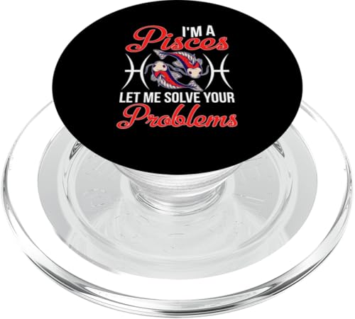 Sternzeichen Fische: Ich bin ein Fisch - Lass mich deine Probleme lösen PopSockets PopGrip für MagSafe Sternzeichen Fische: Ich bin ein Fisch - Lass mich deine Probleme lösen PopSockets PopGrip für MagSafe von Pisces Zodiac Sign Designs For Women