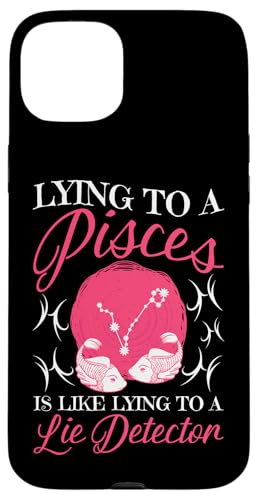 Sternzeichen Fische: Liegen zu einem Fisch liegt zu einem Lügendetektor Hülle für iPhone 15 Plus von Pisces Zodiac Sign Designs For Women