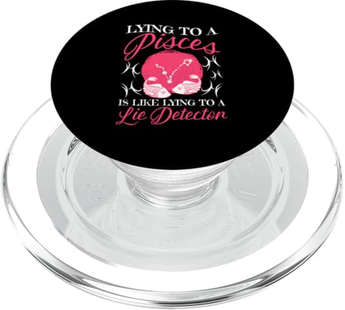 Sternzeichen Fische: Liegen zu einem Fisch liegt zu einem Lügendetektor PopSockets PopGrip für MagSafe von Pisces Zodiac Sign Designs For Women