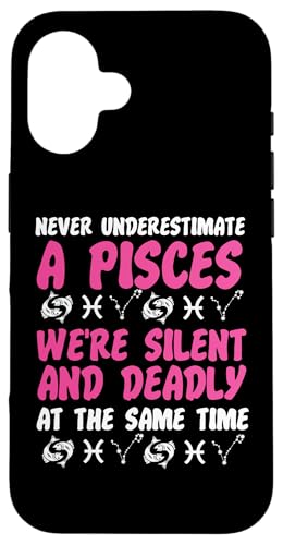 Sternzeichen Fische: Unterschätzen Sie niemals ein Fisch Hülle für iPhone 16 Sternzeichen Fische: Unterschätzen Sie niemals ein Fisch Hülle für iPhone 16 von Pisces Zodiac Sign Designs For Women