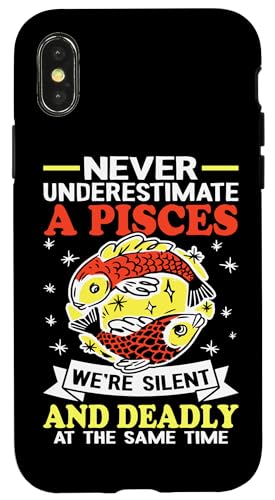 Sternzeichen Fische: We're Silent And Deadly At The Same Time Hülle für iPhone X/XS Sternzeichen Fische: We're Silent And Deadly At The Same Time Hülle für iPhone X/XS von Pisces Zodiac Sign Designs For Women