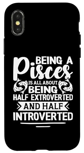 Sternzeichen Fische: halb extrovertiert und halb introvertiert Hülle für iPhone X/XS Sternzeichen Fische: halb extrovertiert und halb introvertiert Hülle für iPhone X/XS von Pisces Zodiac Sign Designs For Women