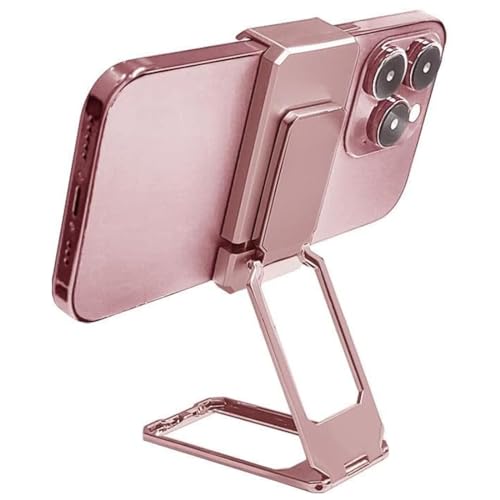 Neue, verbesserte 360-Grad-Klapphalterung mit hinterem Clip, vollständig Verstellbarer, Faltbarer Desktop-Telefonhalter, Cradle Dock, Faltbarer Telefonhalter mit rückseitigem Clip (Roségold) Neue, verbesserte 360-Grad-Klapphalterung mit hinterem Clip, vollständig Verstellbarer, Faltbarer Desktop-Telefonhalter, Cradle Dock, Faltbarer Telefonhalter mit rückseitigem Clip (Roségold) von Pisheng
