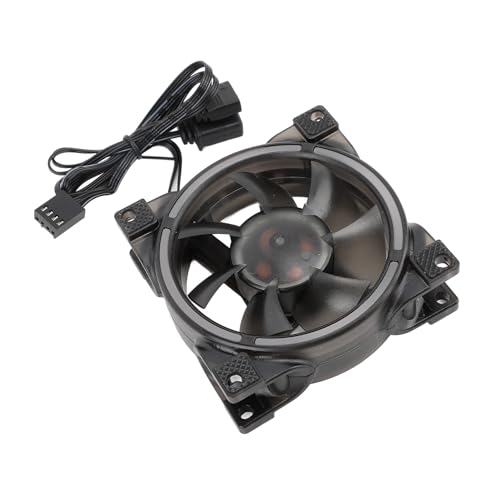 ARGB Case Fan, MFDB Hydrauliklager PWM 800-2500 U/Min 7 Blades Silent PC -Lüfter für Computerfall mit Intelligenter Temperaturregelung, Kühler, Kühler von Pissente