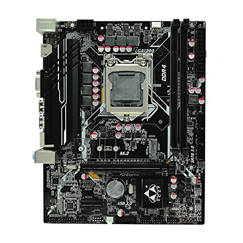 ATX Motherboard, H510 Gaming Motherboard LGA1200 Kompatibel mit I3 I5 I7 I9 Support 64 GB Speicher Clear Out Realtek 1000mbit LAN von Pissente