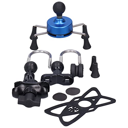 Mobiltelefonhalterung Telefonhalter Montierte Universelle Feder mit Ball- und Socket -Technologie für IOS 7 8 SE X XS XR Pixel 3 3A (A (blau)) von Pissente
