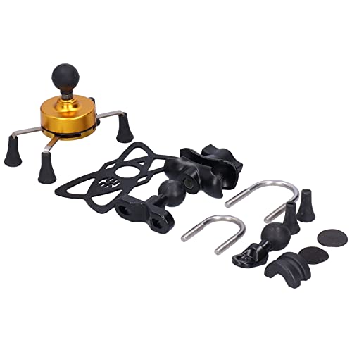 Mobiltelefonhalterung Telefonhalter Montierte Universelle Feder mit Ball- und Socket -Technologie für IOS 7 8 SE X XS XR Pixel 3 3A (C (golden)) von Pissente
