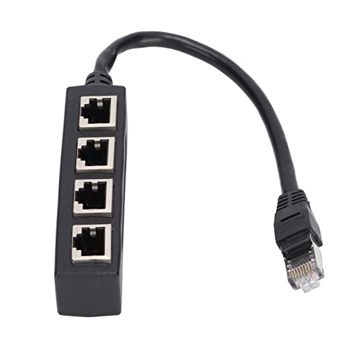 RJ45 Splitter Adapter, 1 auf 4 Port RJ45 Ethernet Splitter Kabel Glatte Übertragung Ausgezeichnete Verbindung Netzwerkkabel Adapter PCB Board Ethernet Adapter für ADSL Hub Switch TV Set von Pissente