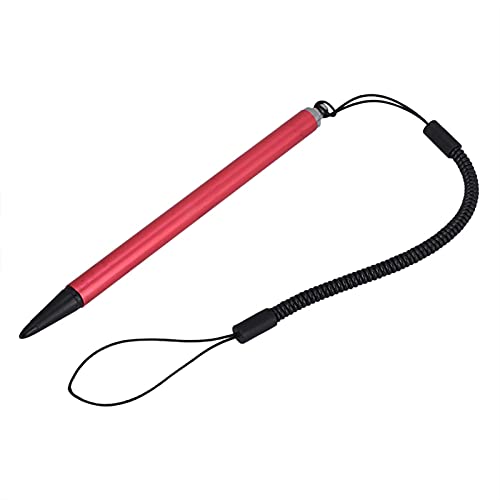 Resistiver Touch Pen, Screen Touch Painting Pen Resistive Stylus mit Federseil für POS PDA Navigator Industrie-PC (Rot) von Pissente