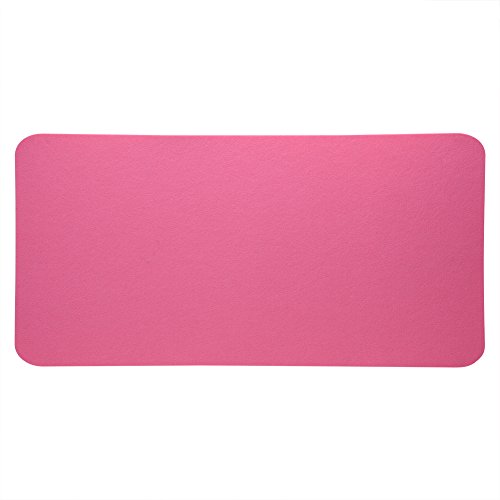 Schreibtischunterlage aus Filz Mauspad Schreibunterlage antirutsch Tischunterlage Buero Unterlage Filzmatte Filzunterlage Schreibtisch Unterlagen Mat,68x33cm/ 26.77 x 13 inch(Rosa) von Pissente